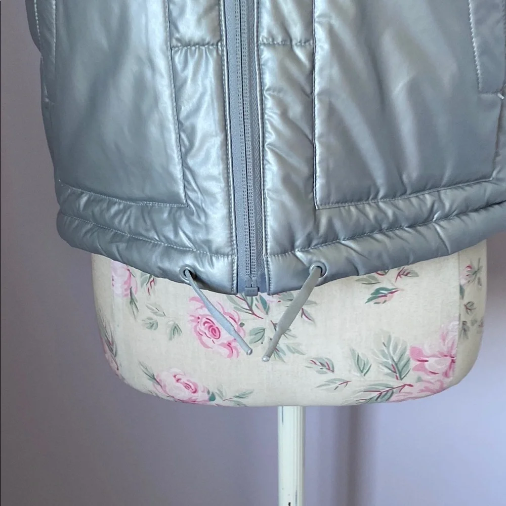 Zella Silver Quilted Puffer Vest